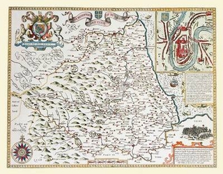 John Speed's Map of Durham 1611