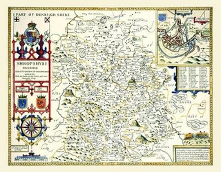 John Speed's Map of Shropshire 1611