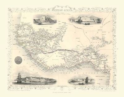 John Tallis Map of Western Africa 1851 - John Tallis
