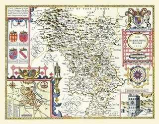John Speed Map of Derbyshire 1611