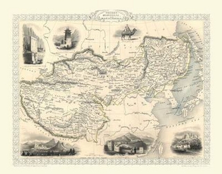 John Tallis Map of Tibet 1851