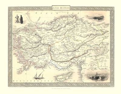 John Tallis Map of Asia Minor 1851 - John Tallis