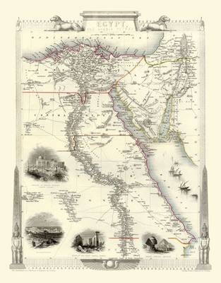 John Tallis Map of Egypt 1851 - John Tallis