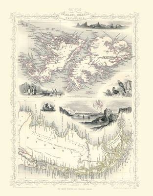 John Tallis Map of Falkland Islands 1851