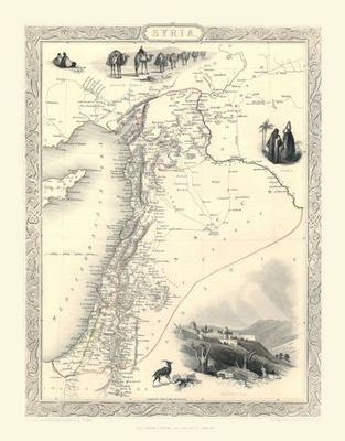 John Tallis Map of Syria 1851