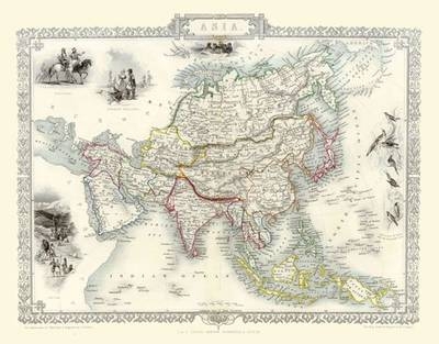 John Tallis Map of Asia 1851 - John Tallis