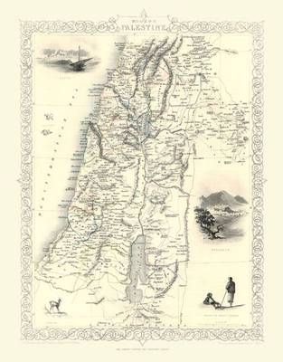 John Tallis Map of Modern Palestine 1851