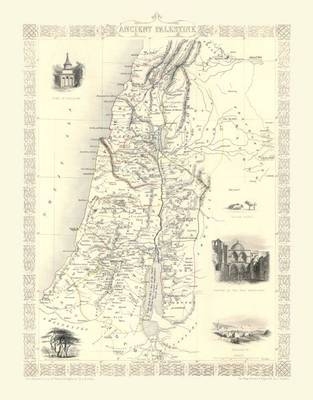 John Tallis Map of Ancient Palestine 1851
