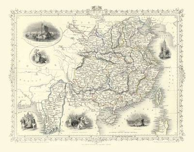 John Tallis Map of China 1851 - John Tallis