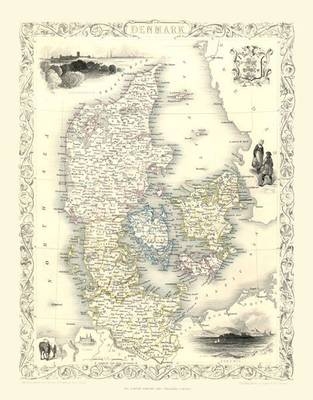 John Tallis Map of Denmark 1851 - John Tallis