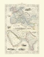 John Tallis Map of the Overland Route to India 1851