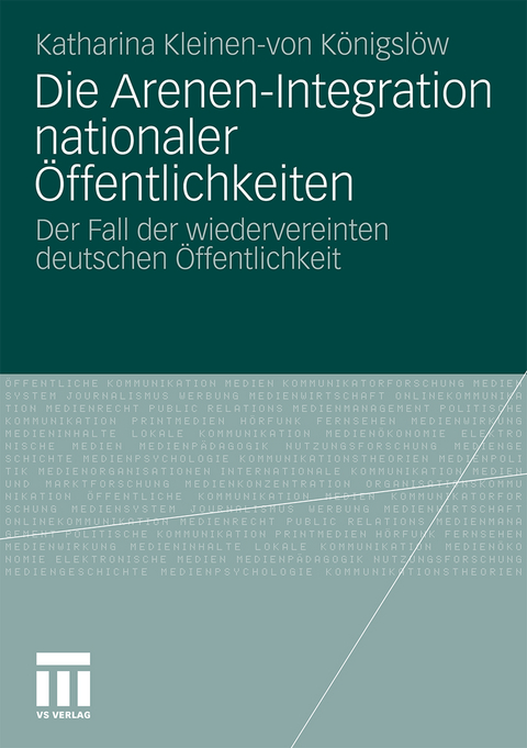 Die Arenen-Integration nationaler &Ouml;ffentlichkeiten - Katharina Kleinen-von K&ouml;nigsl&ouml;w