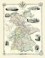 John Tallis Map of Germany 1851 - John Tallis