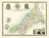 Thomas Moules Map of Cornwall 1837 - Thomas Moule