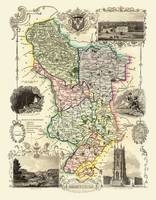 Thomas Moules Map of Derbyshire 1837 - Thomas Moule