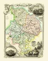 Thomas Moules Map of Huntinghamshire 1837