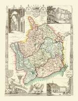 Thomas Moule Map of Monmouthshire 1837 - Thomas Moule
