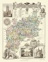 Thomas Moules Map of Gloucestershire 1837 - Thomas Moule