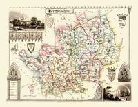 Thomas Moules Map of Hertfordshire 1837