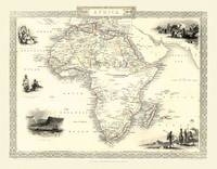 John Tallis Map of Africa 1851