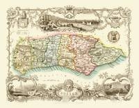 Thomas Moules Map of Sussex 1837