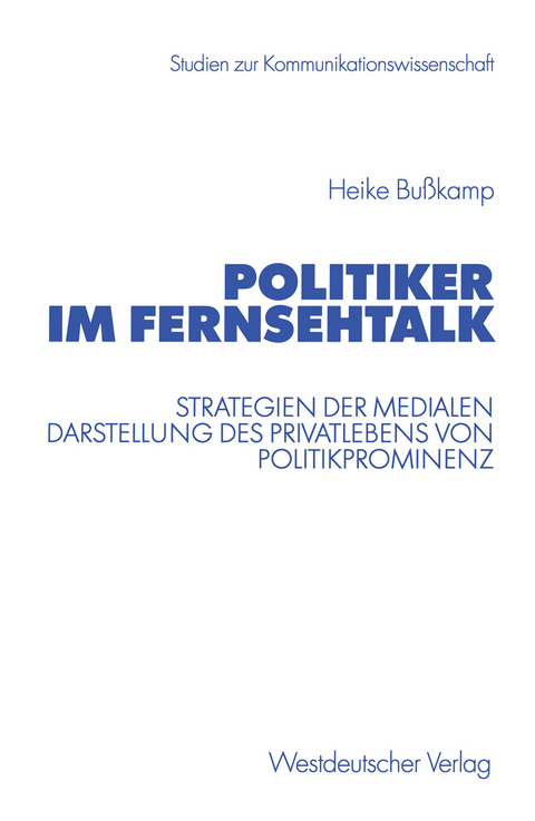 Politiker im Fernsehtalk - Heike Bu&szlig;kamp