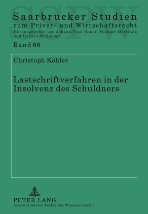 Lastschriftverfahren in der Insolvenz des Schuldners - Christoph K&ouml;hler