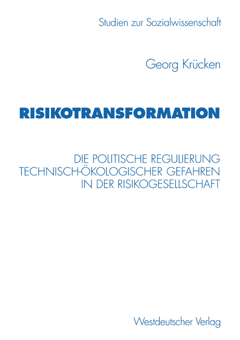 Risikotransformation - Georg Kr&uuml;cken