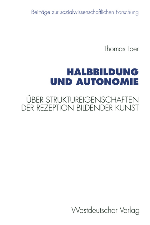 Halbbildung und Autonomie - Thomas Loer