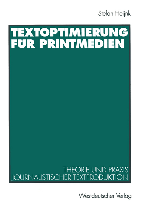 Textoptimierung f&uuml;r Printmedien - Stefan Heijnk