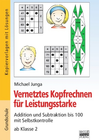 Vernetztes Kopfrechnen für Leistungsstarke / Addition und Subtraktion bis 100 mit Selbstkontrolle