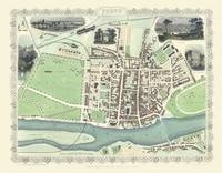 John Tallis Map of Perth 1851
