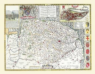 John Speeds Map of Norfolk 1611