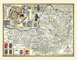 John Speeds Map of Somersetshire 1611