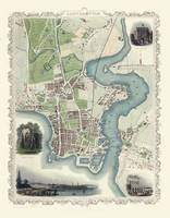 John Tallis Map of Southampton 1851 - John Tallis