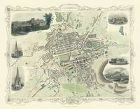 John Tallis Map of Edinburgh 1851 - John Tallis