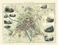 John Tallis Map of York 1851 - John Tallis
