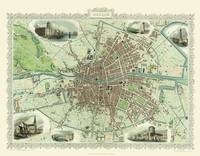 John Tallis Map of Dublin 1851