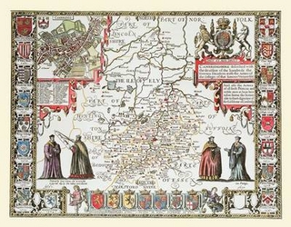 John Speeds Map of Cambridgeshire 1611
