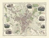 John Tallis Map of Bradford 1851 - John Tallis