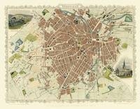 John Tallis Map of Sheffield 1851 - John Tallis