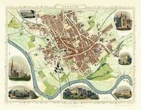 John Tallis Map of Preston 1851