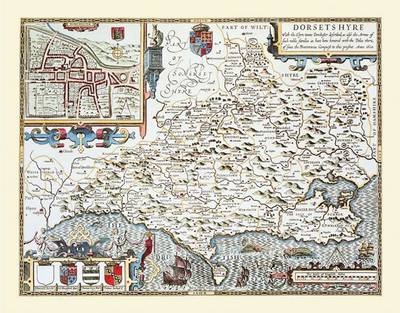 John Speeds Map of Dorsetshire 1611 - John Speed