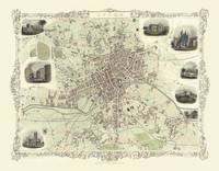 John Tallis Map of Leeds 1851