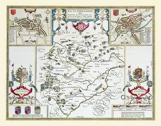 John Speeds Map of  Rutlandshire 1611