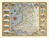 John Speeds Map of Wales 1611
