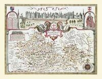 John Speeds Map of Berkshire 1611 - John Speed