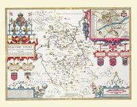 John Speeds Map of Bedfordshire 1611