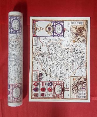 Warwickshire 1611 by John Speed - Old Map Supplied Rolled in a Clear Two Part Screw Presentation Tube - Print Size 45cm x 32cm