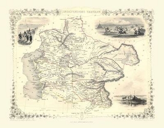 John Tallis Map of Independent Tartary 1851